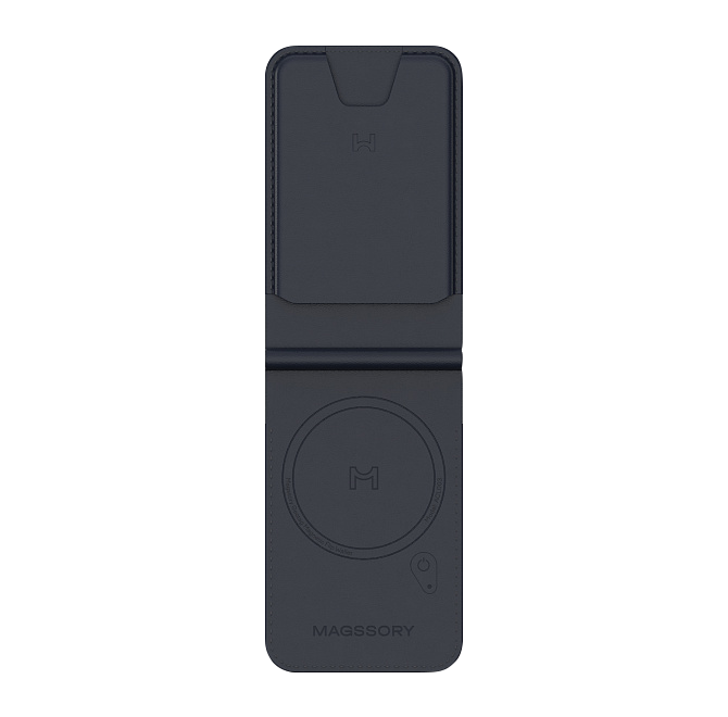 Кошелек-кардхолдер Magssory Geotag Magnetic Flip Wallet, совместимый с MagSafe и Find My, ACL003, синий, Синий