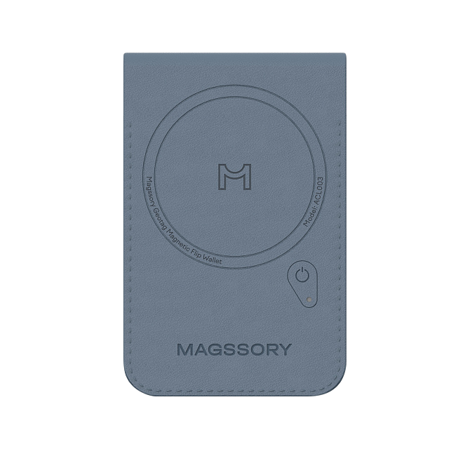 Кошелек-кардхолдер Magssory Geotag Magnetic Flip Wallet, совместимый с MagSafe и Find My, ACL003, кобальт, Кобальт