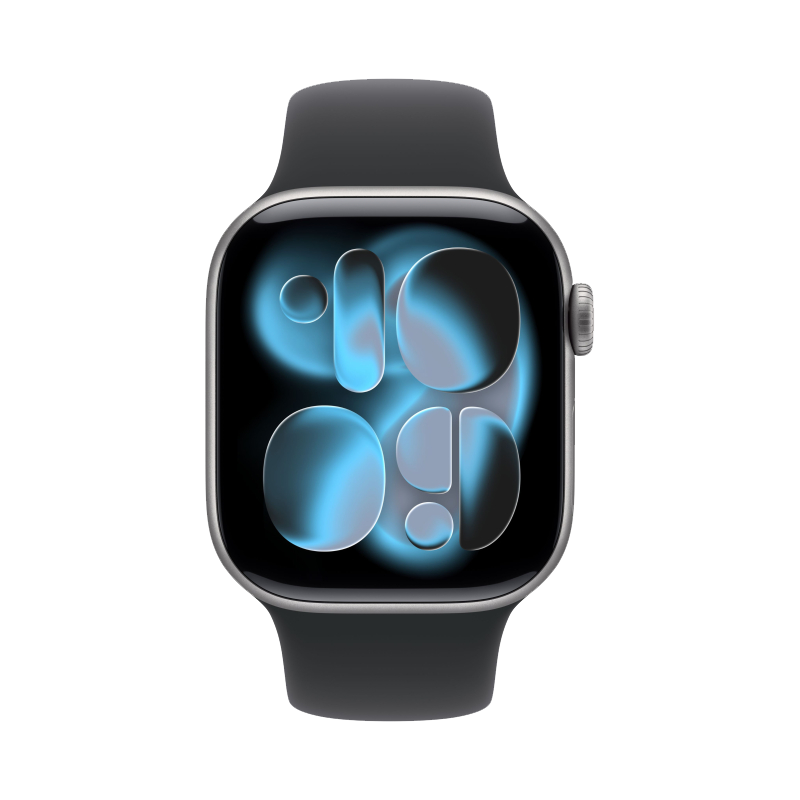 Apple Watch S11 46mm, Space Gray, Aluminium Case, Sport Band, M/L