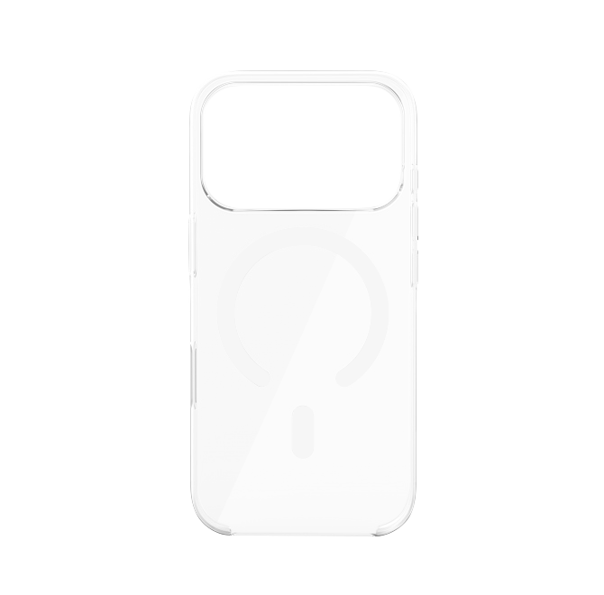 Чехол Magssory для iPhone 17 Pro, поликарбонат, с магнитами, с MagSafe, Прозрачный