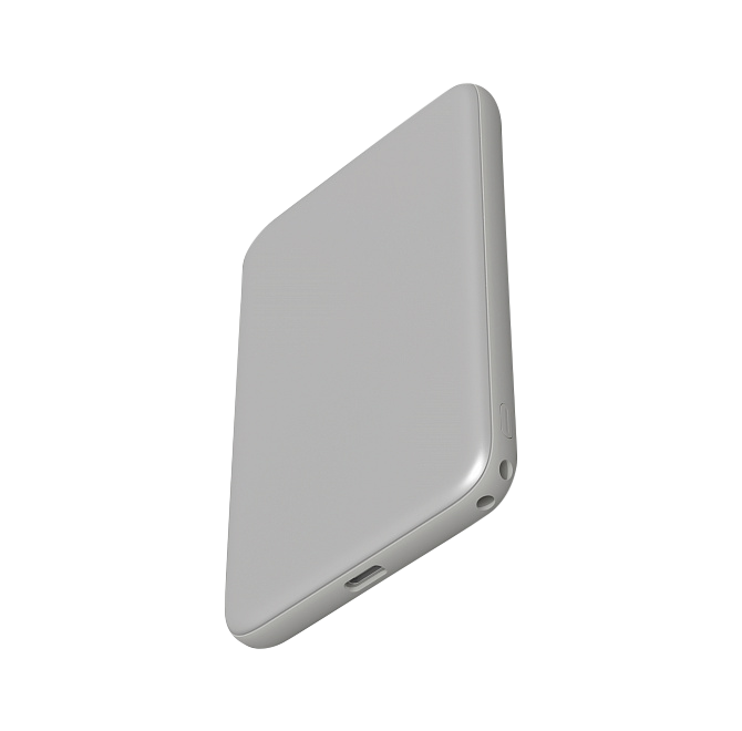 Беспроводной внешний аккумулятор Magssory Core 5K, с магнитами, совместимый с MagSafe, Silver, Серебро