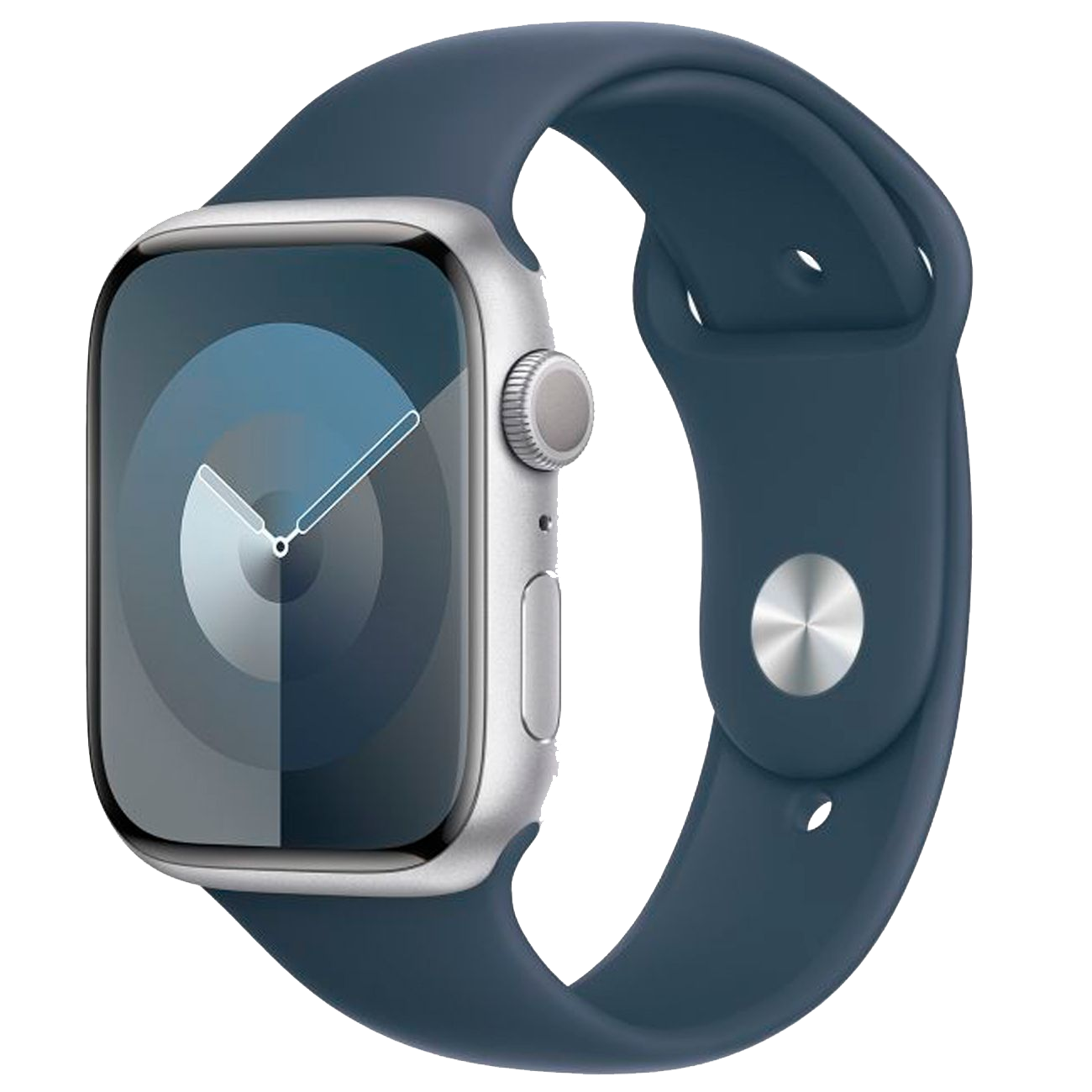 Часы Apple Watch Series 9 GPS 41mm Aluminum Case with Sport Band (Серебристый) S/M