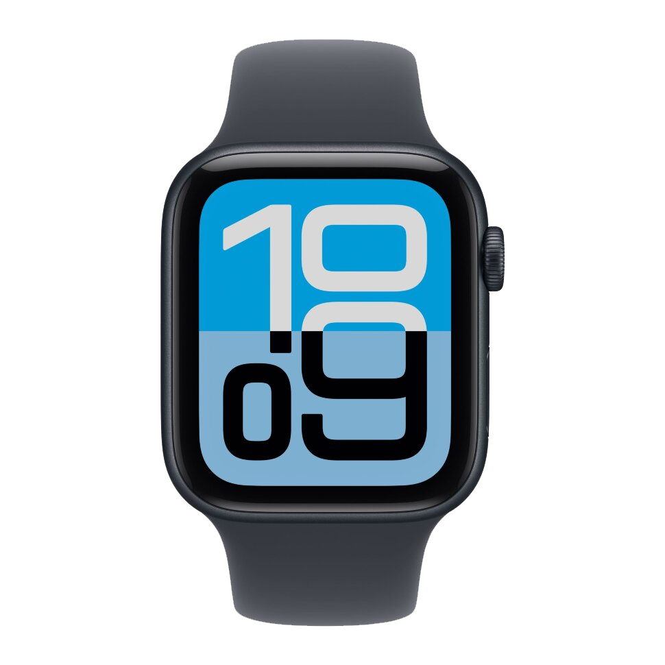 Часы Apple Watch SE 3, 40 мм, алюминий цвета «тёмная ночь», ремешок Sport Band цвета «тёмная ночь» (2025)