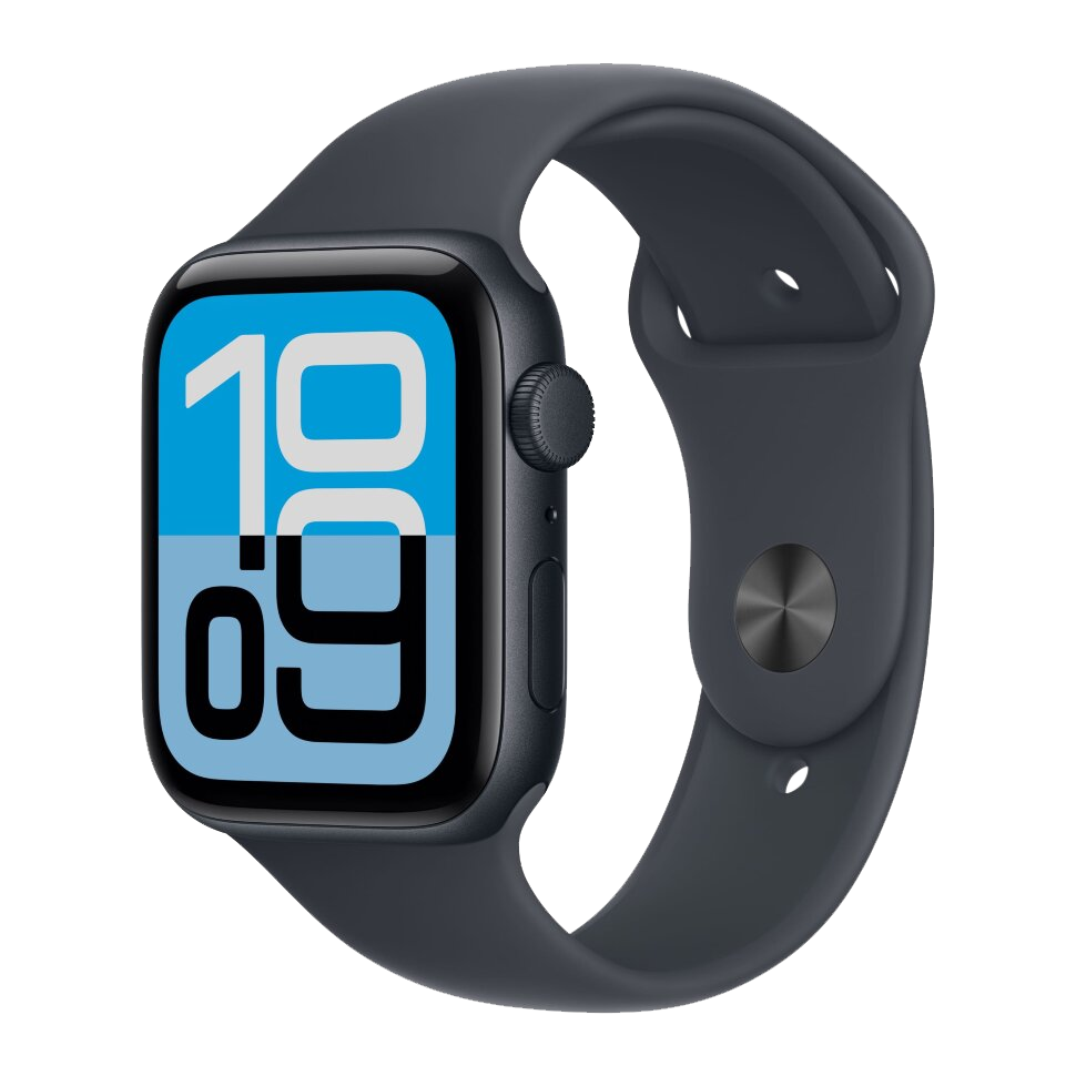 Часы Apple Watch SE 3, 40 мм, алюминий цвета «тёмная ночь», ремешок Sport Band цвета «тёмная ночь» (2025)