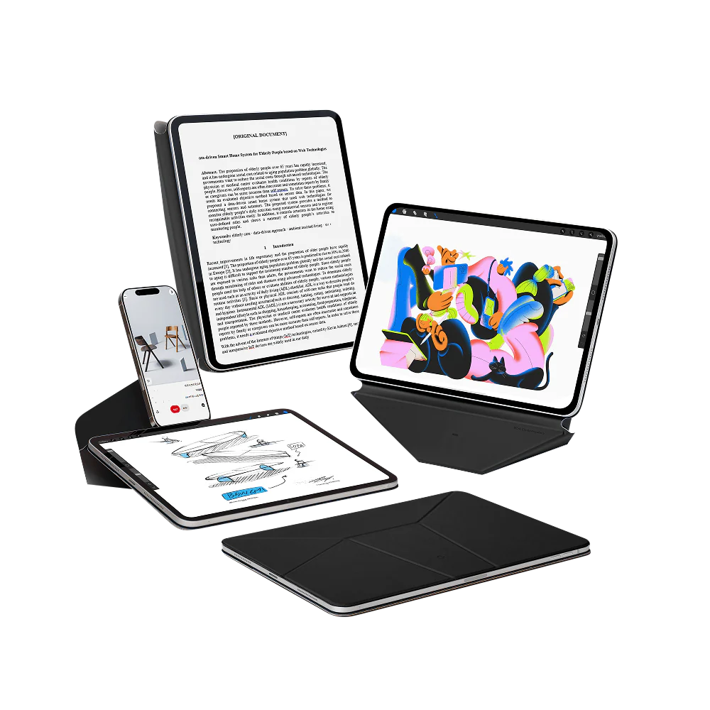 Чехол MOFT Dynamic Folio для планшета iPad Pro 11′′ (M4/M5) чёрный