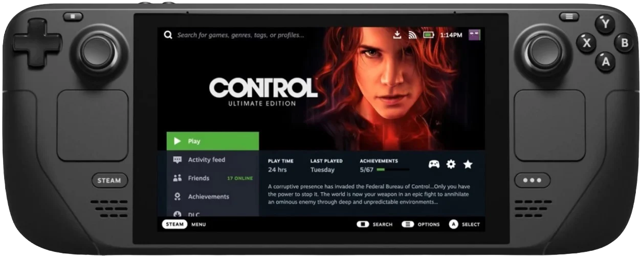Игровая консоль Valve Steam Deck (64GB)