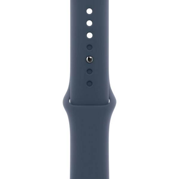 Часы Apple Watch SE, 40 мм, алюминий серебристого цвета, ремешок Sport Band цвета «деним» (2024)
