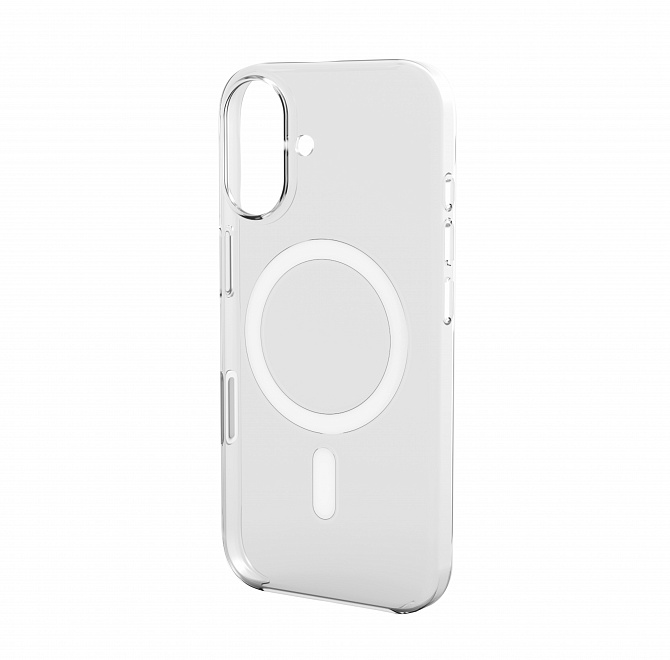 Чехол Magssory для iPhone 17, поликарбонат, с магнитами, с MagSafe, Прозрачный