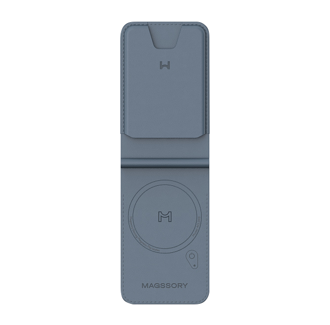 Кошелек-кардхолдер Magssory Geotag Magnetic Flip Wallet, совместимый с MagSafe и Find My, ACL003, кобальт, Кобальт