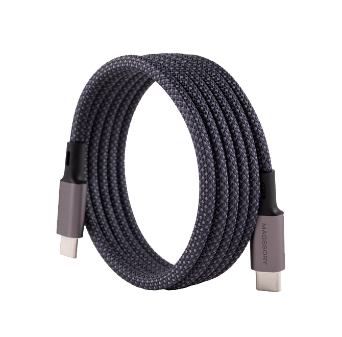 Складное беспроводное зарядное устройство Magssory Disc Signature Edition 3 в 1 для Apple, с магнитами, совместимое с MagSafe, полночь, Миднайт