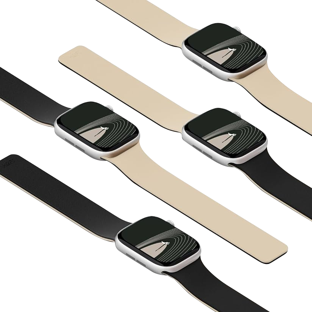Ремешок MOFT Snap Duo Watch Band для Apple Watch чёрный+бежевый 40/41/42 мм