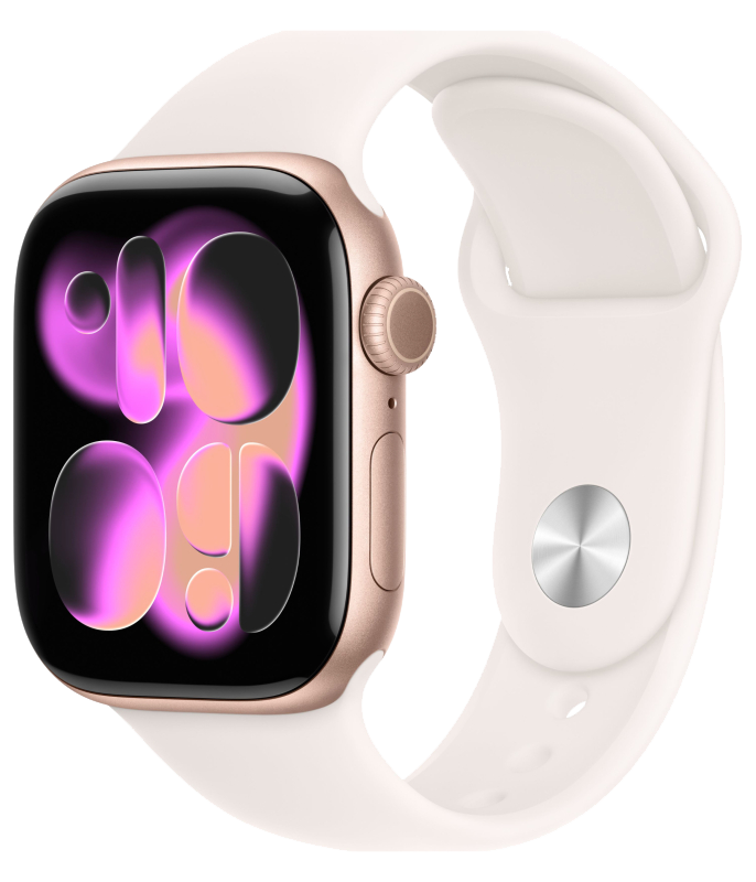 Apple Watch S11 46mm, Rose Gold, Aluminium Case, Sport Band, M/L