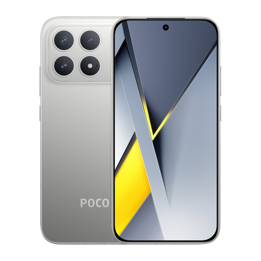 Смартфон Xiaomi POCO F8 Pro 12 ГБ + 256 ГБ («Серый титан» | Titanium Silver) (версия Global)