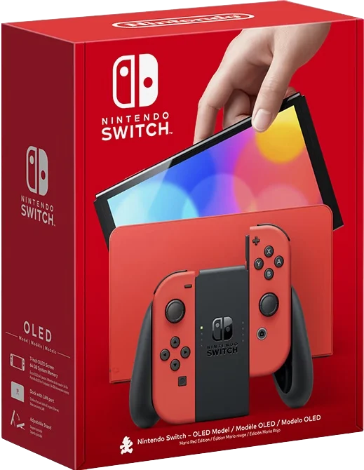 Игровая приставка Nintendo Switch OLED 64GB (Mario Red Edition) (AZ)
