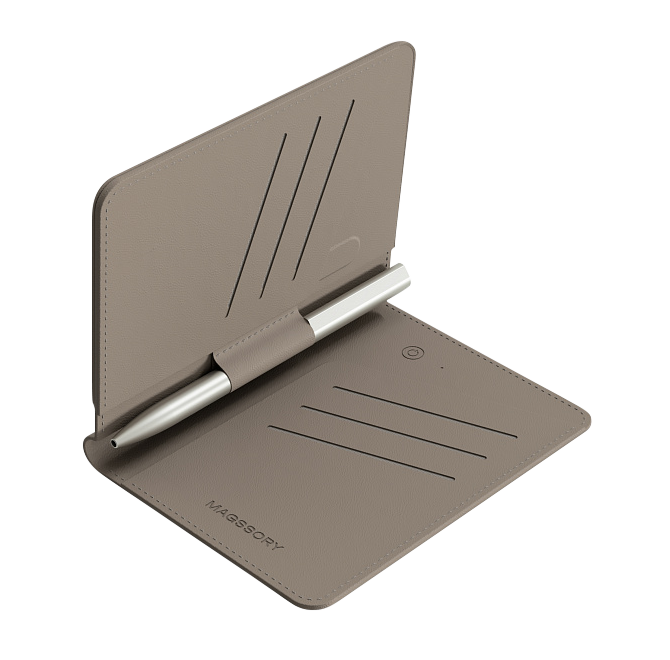 Обложка для паспорта Magssory Ultima Geo Passport Cover, с поддержкой Find My, Латте